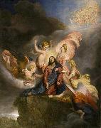 George Hayter The Angels Ministering to Christ, painted in 1849 oil painting artist